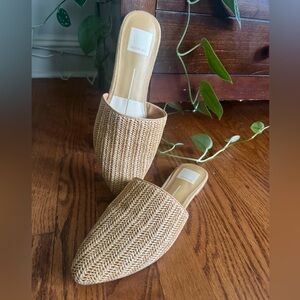 Dolce Vita Tan Mules Woven Shoes